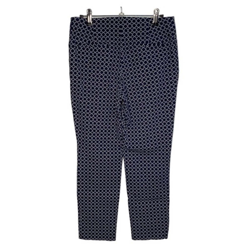 Talbots High Rise Side Zip Patterned Trousers Bus… - image 3